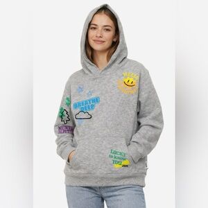 Crayola & Kohls Collab Positive Quotes Hoodie Sweatshirt Adult Sz Large NWT